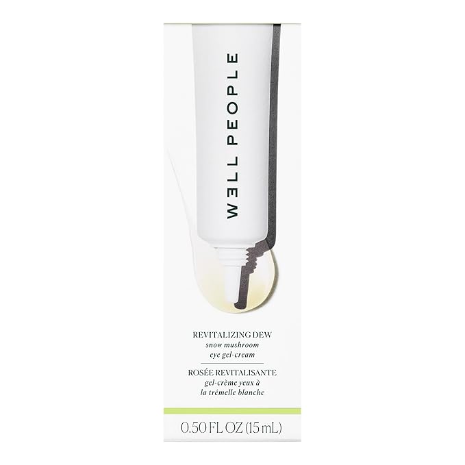 Well People Revitalizing Dew Snow Mushroom Eye Gel-Cream, Gel-based Eye Cream For Moisturizing Undereyes, Targets Fine Lines, Vegan & Cruelty-free
