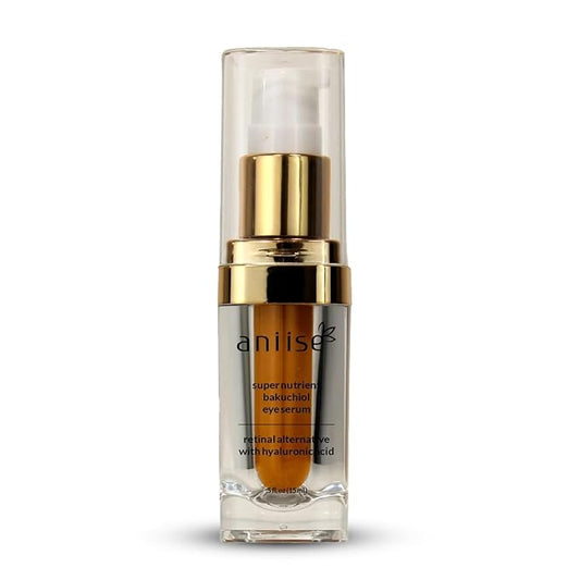Anti-Aging Bakuchiol Eye Serum | Retinol Alternative with Hyaluronic Acid|Targets Fine Lines, Puffiness & Signs of Aging|Lightweight, Non-Greasy Formula for Youthful, Radiant Eyes | 0.5 fl oz(15 ml)