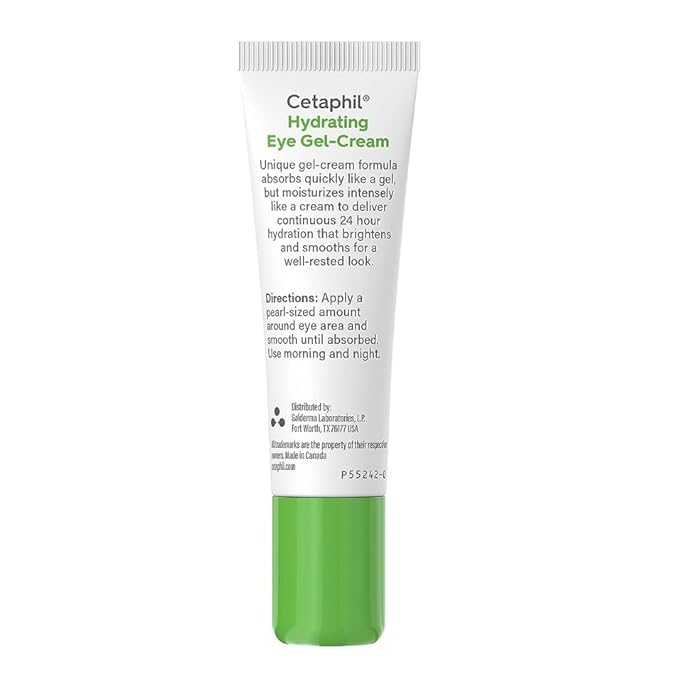 Cetaphil Night & Eye Hydration Set, Rich Hydrating Night Cream(1.7 oz) & Hydrating Eye Gel-Cream ( .5 oz) for Dry Sensitive Skin, for Under-Eye Dark Circles