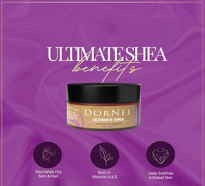 DorNee’ Ultimate Shea Butter Lust Scented, Natural Moisturizing, Ultra Rich, Fragrant, Shea & Jojoba Oil Blend (8 oz)