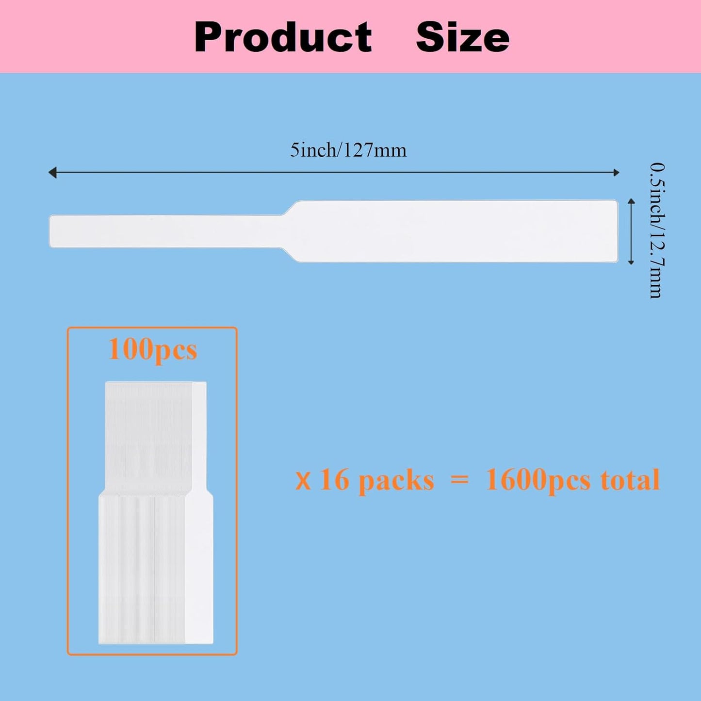 1600 Pieces Perfume Test Strips White Perfume Paper Strips Disposable Fragrance Tester Strips Perfume Blotter Essential Oils Paper Test Strips for Perfume Fragrances Scents Testing