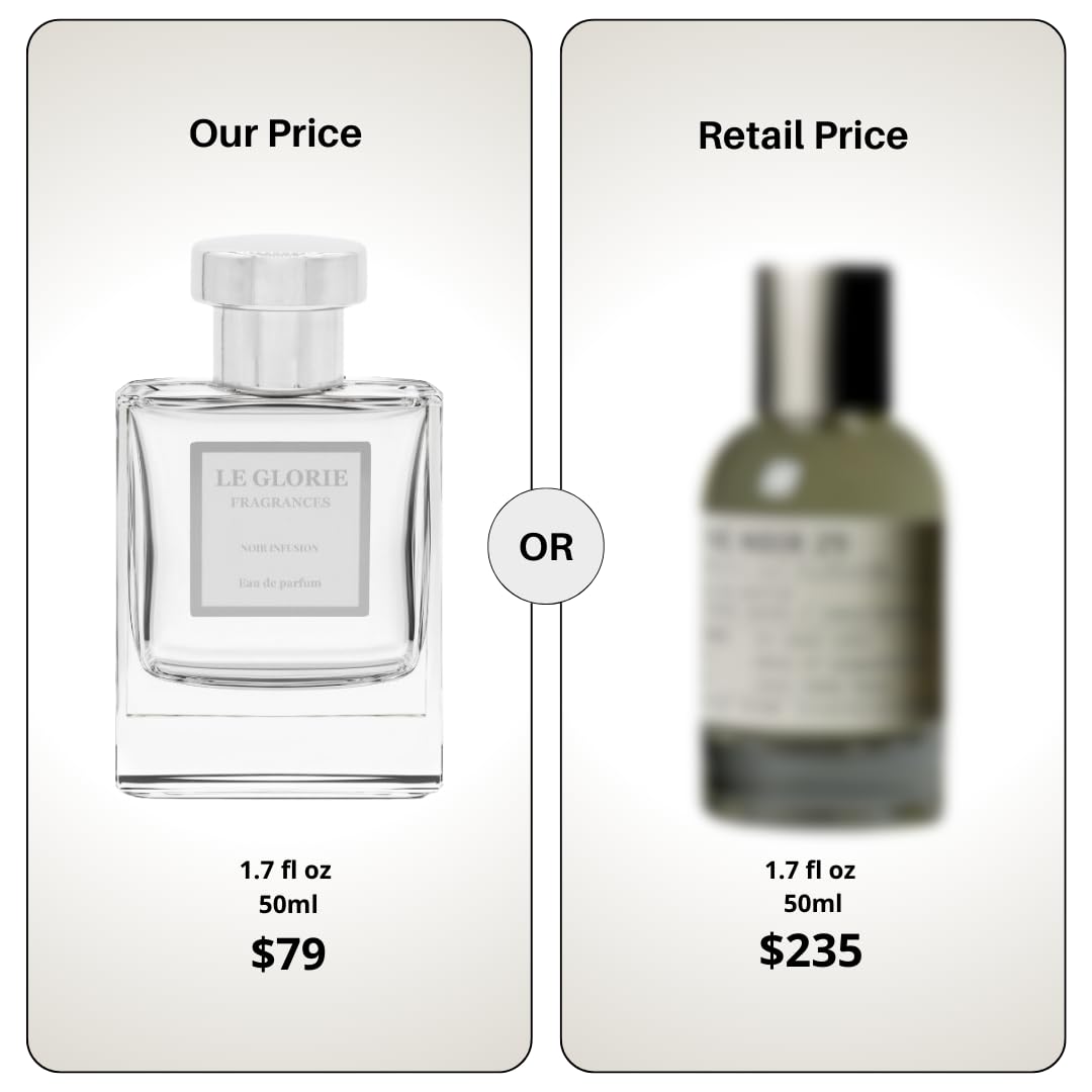 Inspired by L.e L.a.b's Thé N.oi.r 29, Noir Infusion EDP, Long Lasting 12-14 Hours Perfume Spray for Men, Women, unisex, All Skin Types, Cruelty Free 0.33 oz 10ml