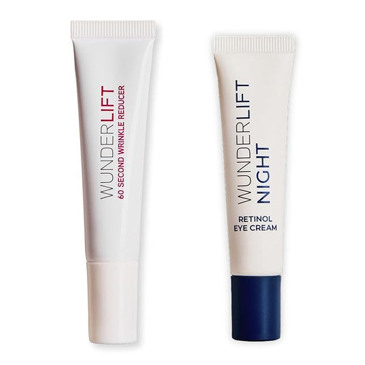 Wunderlift 60 Second Wrinkle Reducer & Wunderlift Night Retinol Eye Cream, Contains Retinol, Hyaluronic Acid