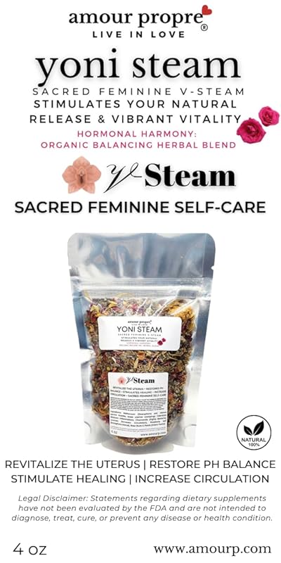 Yoni Steam - V Steam | Soothe itching, dryness, and discomfort | Floral and herbal stream | Skin-boosting benefits (Yoni Steam)