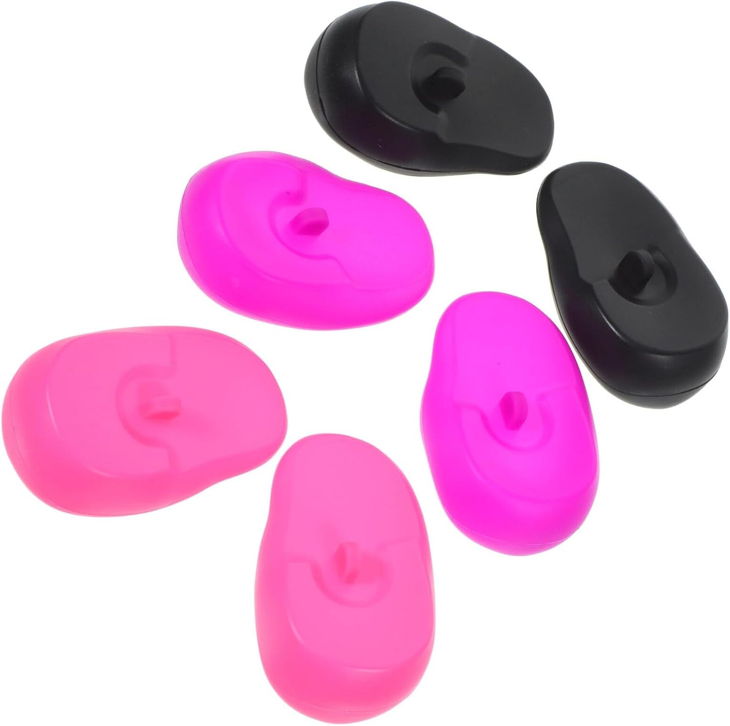 Hairdressing Ear Cover:3 Pairs Waterproof Silicone Earmuffs for Hair Dye, Flat Iron, Straightener, Hot Styling Tools - Heat Protection Cover