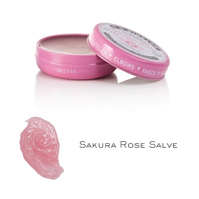 C.O. Bigelow All Purpose Lip Balm Tins, Sakura Rose - Pack of 3 for Chapped Lips & Dry Skin - Moisturizing Lip, Cuticle and Skin Salves, 0.8 oz each