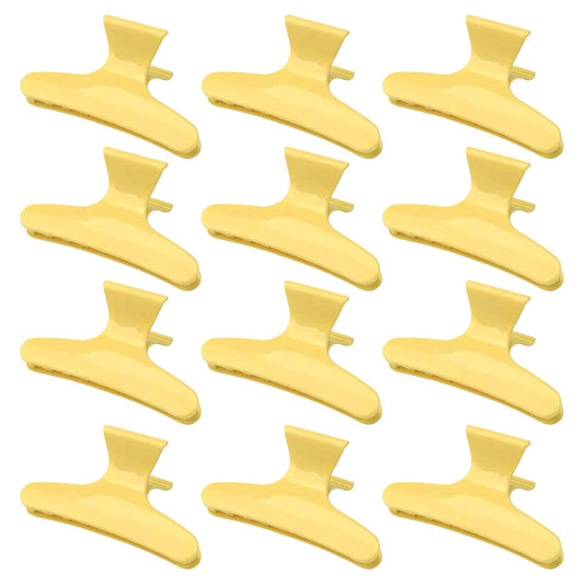 Ondder 12 Pack Butterfly Hair Clamps Clips Hair Claw Clips Salon Pro Section Clip for Styling Sectioning Cutting Coloring Hair Clips Hairdressing Salon Tool Hair Accessories for Women Girls