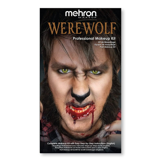 Mehron Makeup Premium Character Kits| Makeup Kits for Halloween & Cosplay| Made in the USA | Complete Kit | Includes all Tools & Instructions on How to Create the Look | (Werewolf)