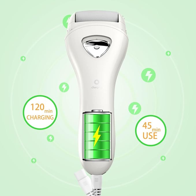 Electric Foot Callus Remover, Rechargeable Portable Electronic Foot File Pedicure Tools, Electric Callus Remover Kit, Professional Pedi Feet Care Perfect for Dead, Hard Cracked Dry Skin Ideal Gift