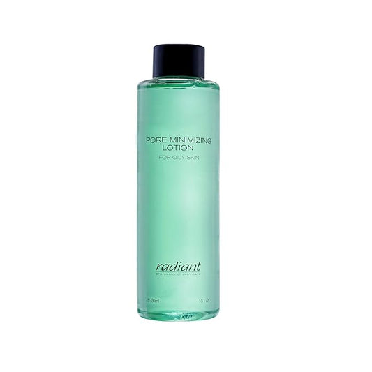 Radiant Professional Pore Minimizing Tonic Lotion- Face Toner for Oily Or Acne Prone Skin-Daily Facial Moisturizing & Balancing Care- Minimizes Pores, Reduces Oiliness, Improves Texture- 10.14 fl oz