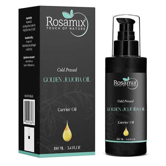 COLD PRESSED GOLDEN JOJOBA OIL - 100% Pure and Natural Moisturizing Face, Hair, Body, Skin Care.