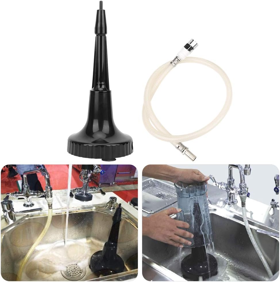 Blender Container Rinser, Portable Glass Blender Cleaning Rinser Cup Glass Washer for Bar Coffee Restaurant Home Kitchen