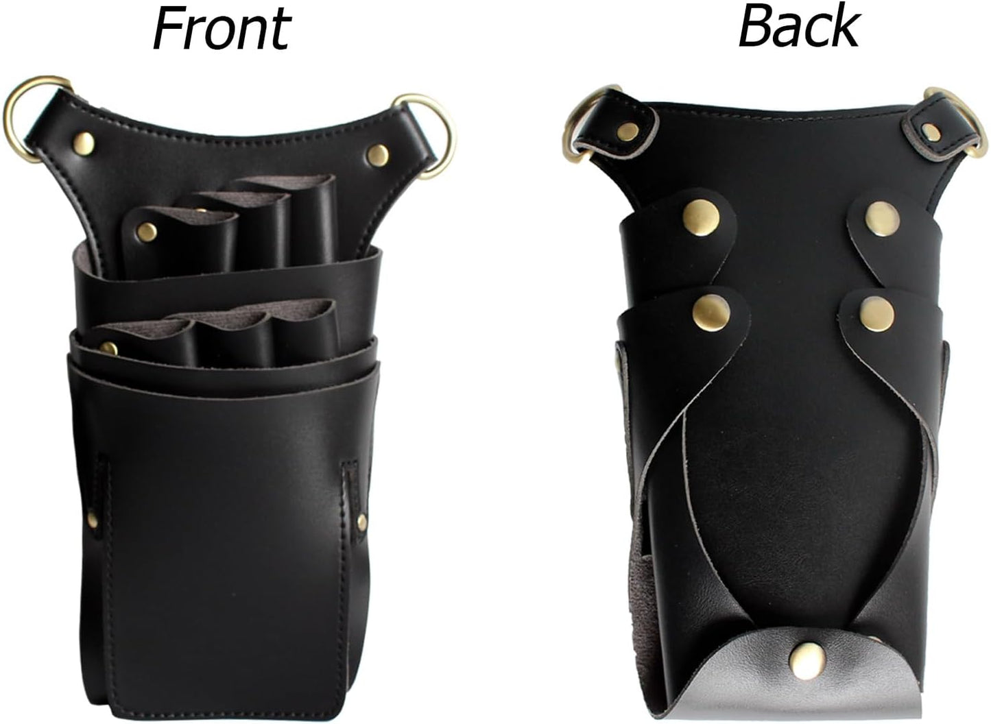 Scissor Pouch for Stylist Essentials Tools Bag, PU Leather Salon Hair Professional Scissors Holster for Hairdressers with Shoulder Belt