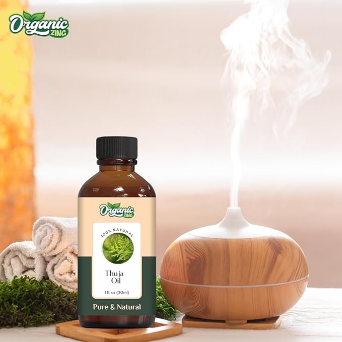 Thuja (Thuja occidentalis L.) Essential Oil Pure & Natural for Skin, Face, Hair Care, Aromatherapy, Diffuser, Conditioner- 30ml/1.01fl oz