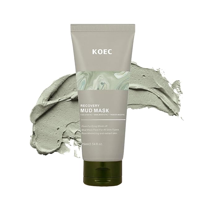 Recovery Mud Mask - Clay Mask - Body Mud Hydrating & Deep Pore Tightening Face & Body Mask, Natural Purifying Clay - Korean Wash Off Body Facial Mud Mask