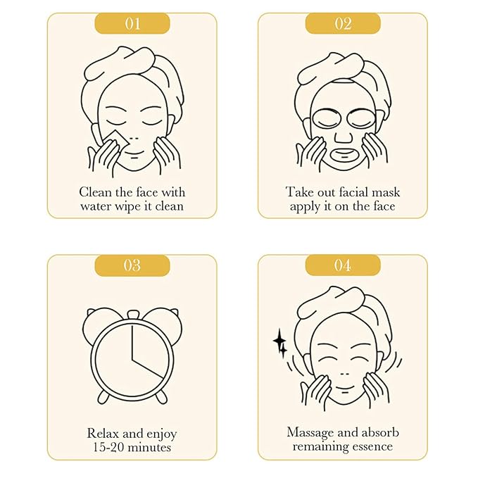 BIOAQUA Facial Mask Firming Deeply Nourish Moisturizing 98% Natural Extract Hydrating Face Mask 5PCS Set (Hyaluronic Acid (Hydration))