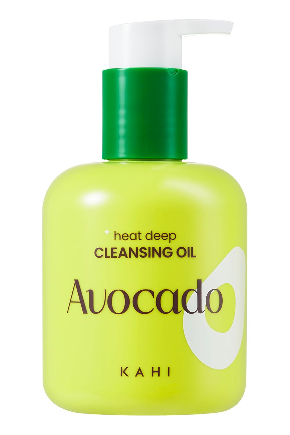 KAHI Heat Deep Cleansing Oil Avocado - Self-Warming Face Oil Cleanser for Blackheads and Waterproof Makeup - Moisturizing Korean Skincare 6.76 fl oz