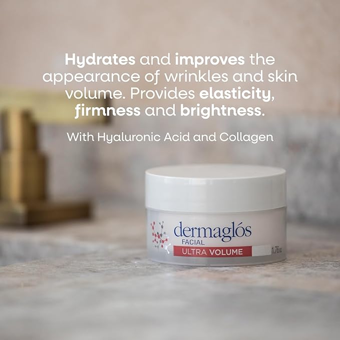 Skincare Set | Ultra Volume Facial Night Cream Moisturizes And Improves The Appearance Of Wrinkles And Skin 1,76 oz + Vitamin A Body Emulsion Protective and Regenerating Formula 13,52 oz