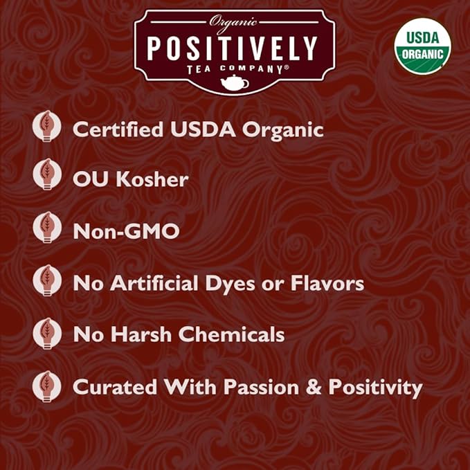 Organic Positively Tea Company, Fireside Vanilla Rooibos Tea, Loose Leaf, 4 Ounce