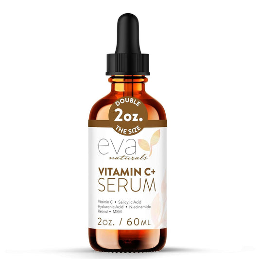Vitamin C Serum for Face with Retinol & Salicylic Acid – Skin Clearing Acne Spot Treatment with Niacinamide, Hyaluronic Acid, MSM – Anti-Aging Facial Serum for Dark Spots and Blemishes