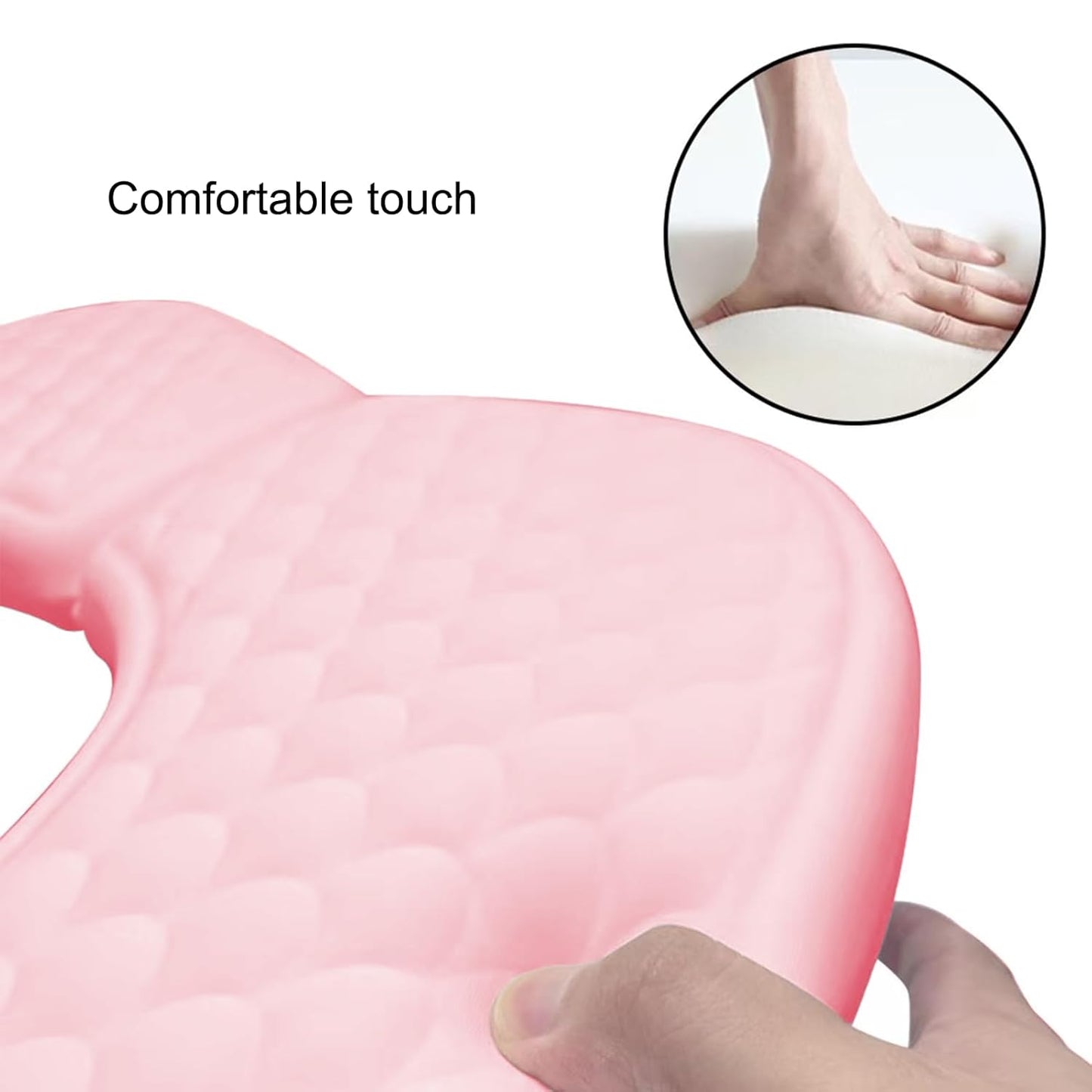 Arm Rest for Nails,U-shaped Manicure Nail Hand Rest Pillow Cushion,Foldable PU Leather Nail Tech Arm Rest for Nails Tech,Foot Hand Rest (Pink)