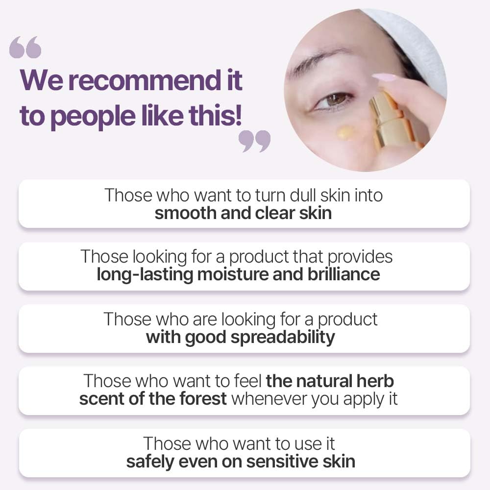 Ampoule Facial Serum 1.69 fl oz for Glowy Skin, Hydrating, Wrinkles, Dark spot, Fleckles & Blemish/Hyaluronic Acid, Vitamin C, Collagen, Peptide, Niacinamide/Natural Herb Scent/Korean