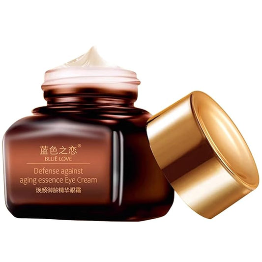 BLUE LOVE Anti-Aging Eye Cream – Reduces Dark Circles & Puffiness, Moisturizing Under-Eye Bags & Fast-Absorbing Wrinkle Treatment for Men & Women, 0.7oz