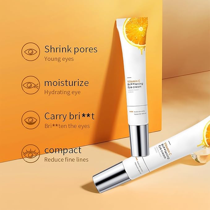 YP Eye Cream Under Eye Bags for Delicate Eye Area - Vitamin C Infused Formula Targets Tired Eyes, Puffiness & Skin Vitality, Lightweight Gel for All Skin Types (0.7 Fl Oz)