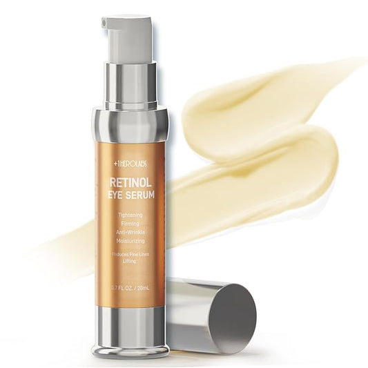 Retinol Eye Cream for Anti-Aging & Wrinkles - Firming & Repair Under Eye Serum with Retinol, Niacinamide, Hyaluronic Acid, Vitamin E & Bifida Ferment Lysate, 0.7 Fl Oz (Pack of 1)