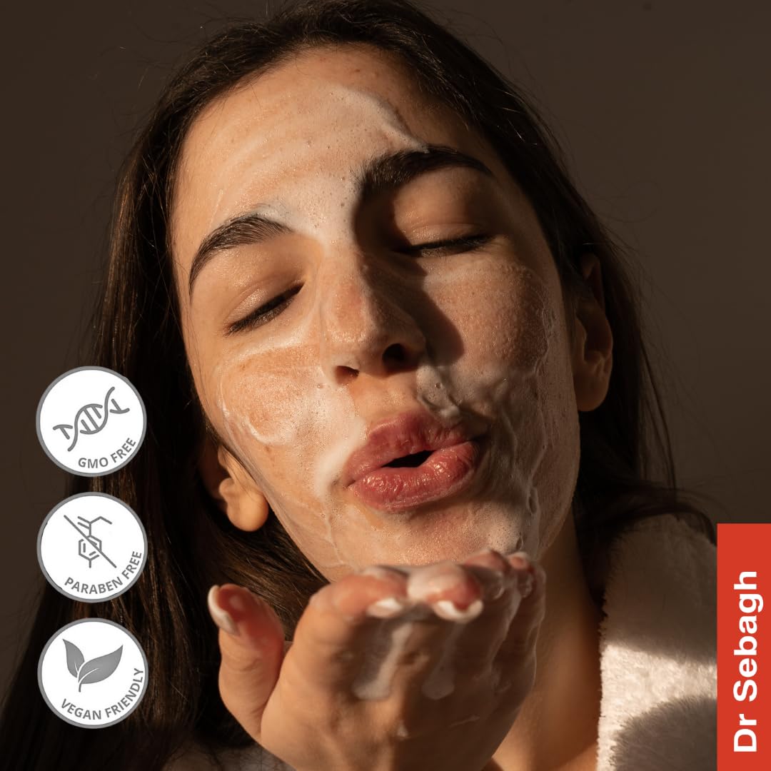 Dr Sebagh Breakout Foaming Face Cleanser - (3.4 fl oz) Clears Blemishes & Breakouts | Purifies Skin & Reduces Irritation | Controls Oil & Removes Makeup, Dirt & Impurities | Preserve Face's Moisture
