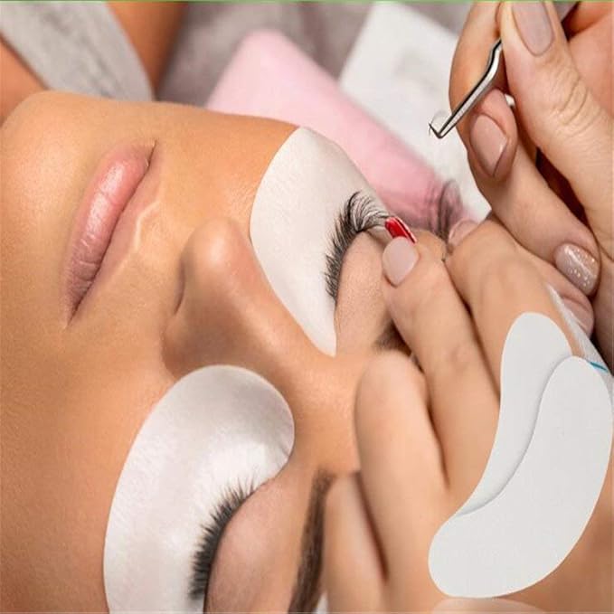 50 Pairs Eyelash Extension Under Eye Gel Pads Lint Free Eye Gel Pads for Eyelash Extension Supplies Beauty Makeup Eye Mask Kit Eye Mask Beauty Tool Accessories