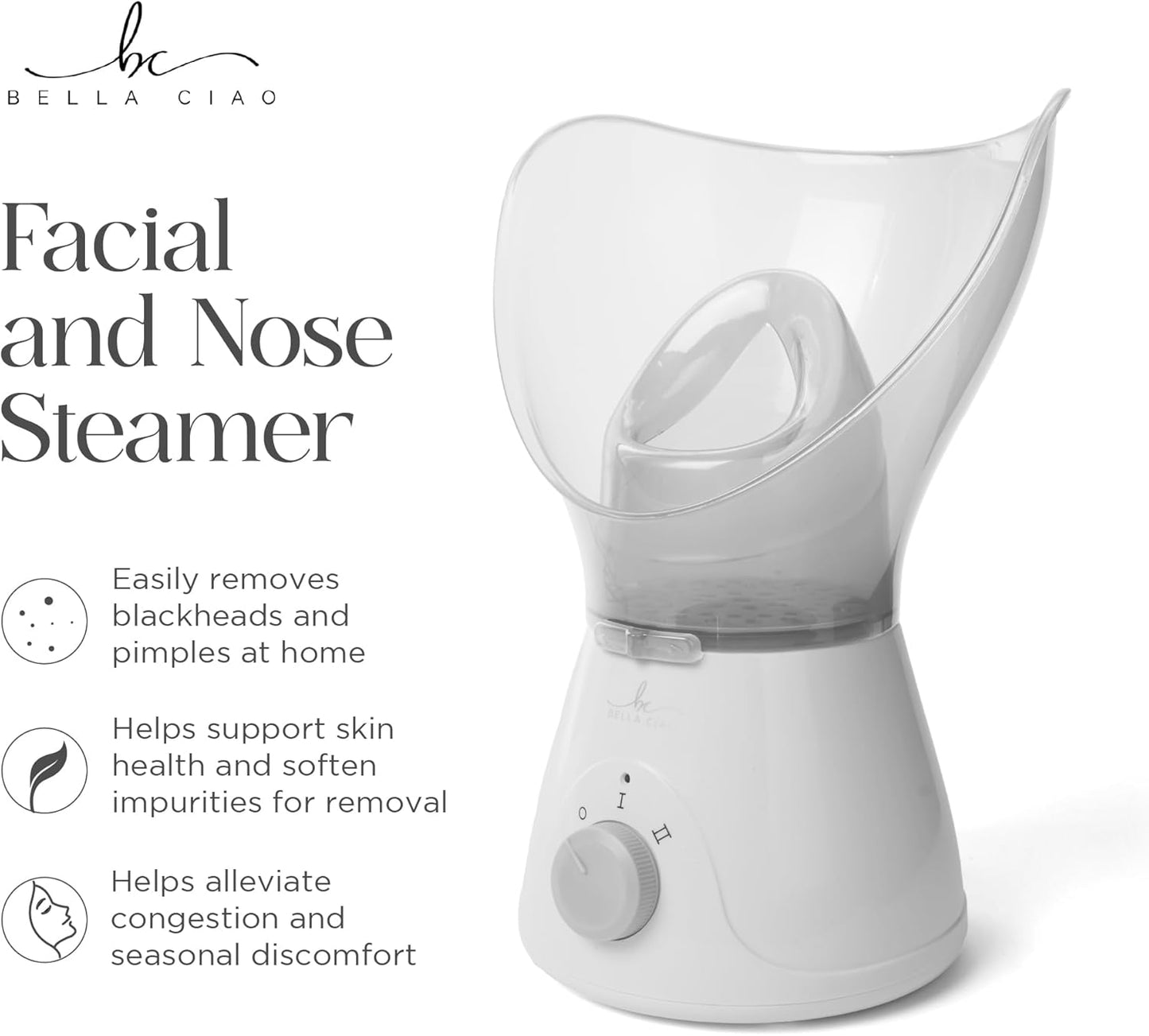 Bella Ciao 11-Piece Facial Steamer Set – Portable Face Steamer for Deep Cleaning, Hydration & Pore Care – Skincare Beauty Tool Kit for Women & Teens – Spa Gift for Home, Travel & Self-Care Routine