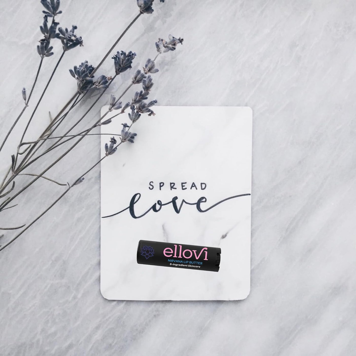 Ellovi Natural Lip Butter Lip Balm - Nirvana - Pure Enough to Eat - Made With Just 6 Vegan Ingredients - 100% Natural & Organic Moisturizing Lip Care for All Day Hydration (3-Pack)