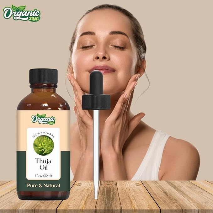 Thuja (Thuja occidentalis L.) Essential Oil Pure & Natural for Skin, Face, Hair Care, Aromatherapy, Diffuser, Conditioner- 30ml/1.01fl oz