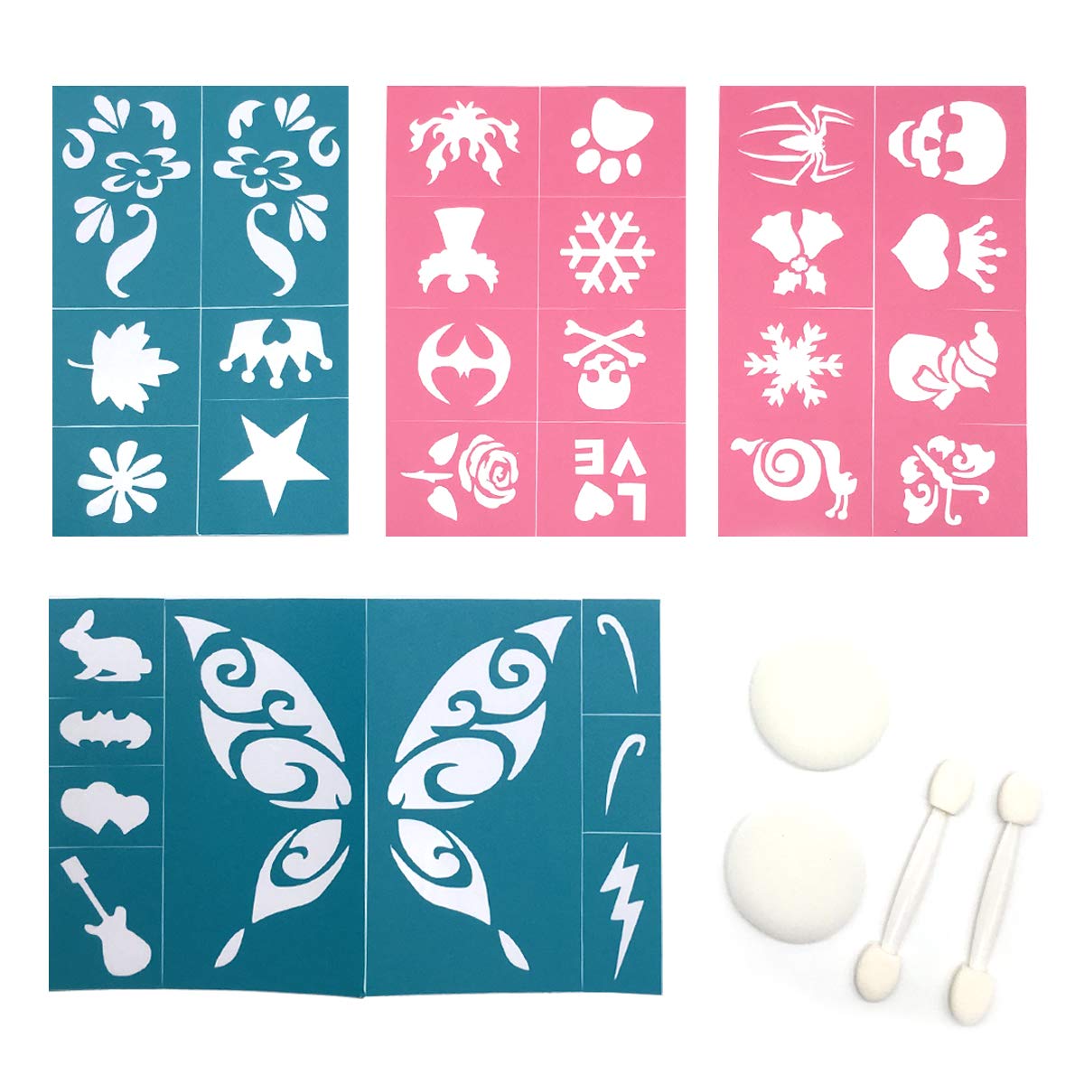 Maydear Face Painting Kit for Kids with 12 Colors Safe and Non-Toxic Large Water Based Face Body Paint, Professional Face Paint Kit - 10 Matte+2 Glitter