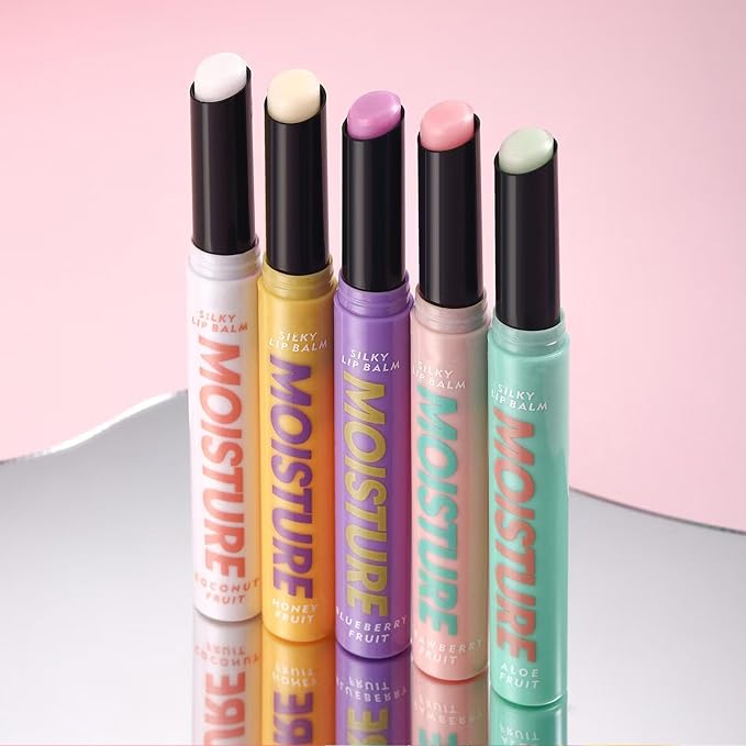 2 in 1 Moisturizing Tinted Lip Gloss Lip Balm Hydrating Glossy Hypoallergenic Natural Women Girls Teens Students Long Lasting Dry Lip Care Coconut # 04