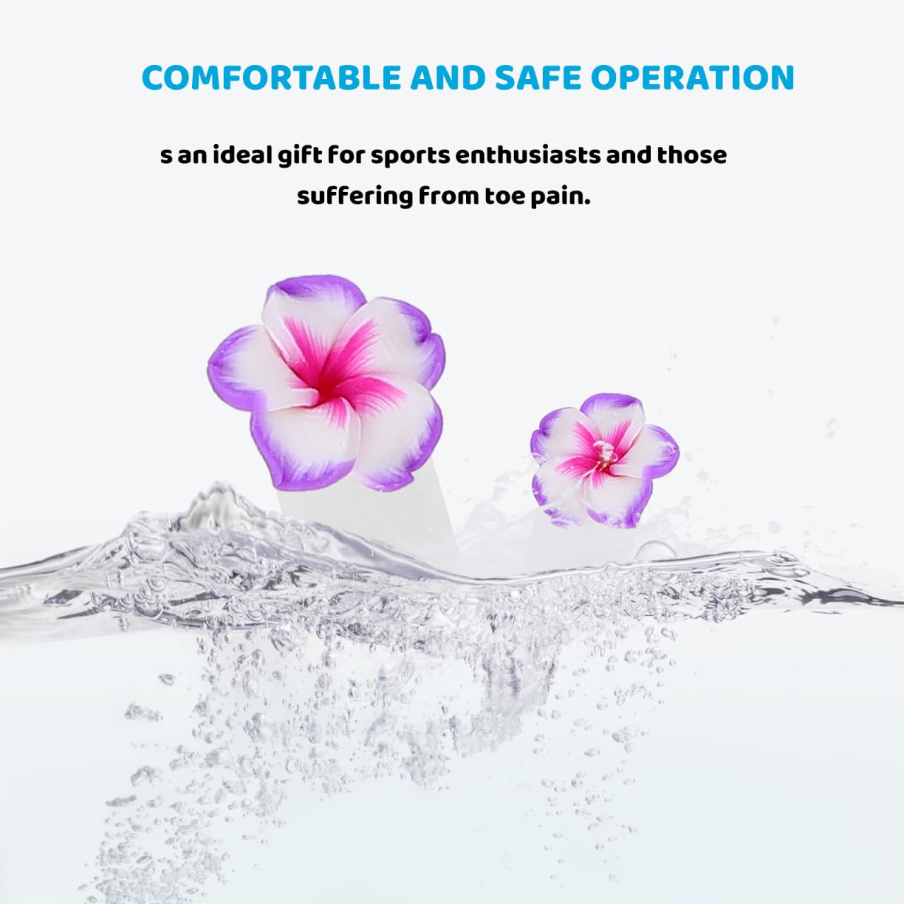 NOLITOY 32pcs Silicone Toe Separators for Women: Flower Toes Dividers - Nail Art Tools Pedicures for Salon