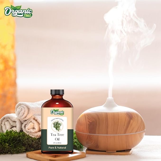 Tea Tree (Melaleuca Alternifolia) Oil | Pure & Natural Essential Oil for Aroma, Diffusers, Skincare & Haircare - 118ml/3.99fl oz