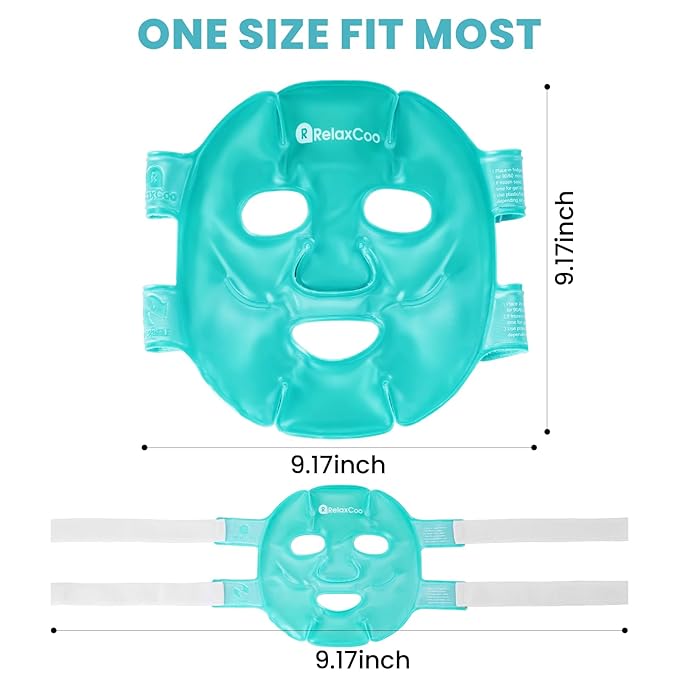 Cold Face Eye Mask Ice Pack Reduce Face Puff,Dark Circles,Gel Hot Cold Compress,Face SPA for Woman Sleeping, Pressure, Headaches, Skin Care