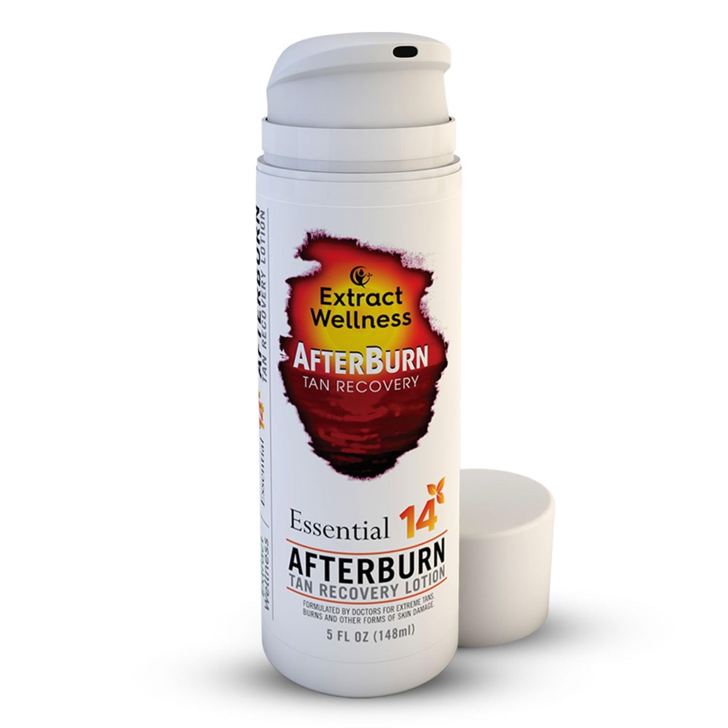 All-in-One AfterBurn Tan Recovery Lotion – Doctor-Formulated Aftersun Lotion w/Natural Ingredients & 14 Essential Oils for All Ages – After Sun Care for Deep Hydration & Peeling Minimization