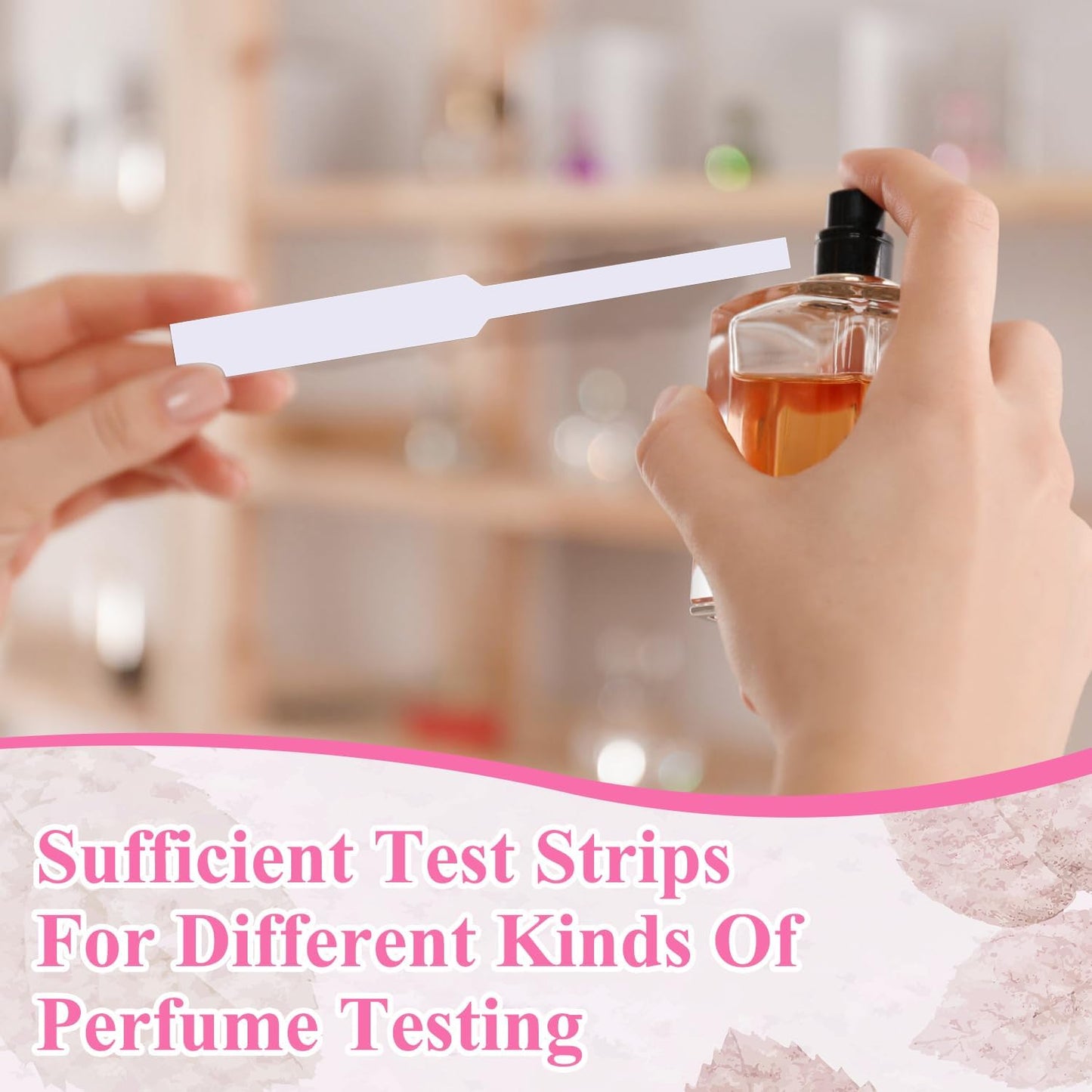 600Pcs Perfume Test Strips, Fragrance Paper Strips, White Blotter Strip for Diffuser Aromatherapy Testing Scents