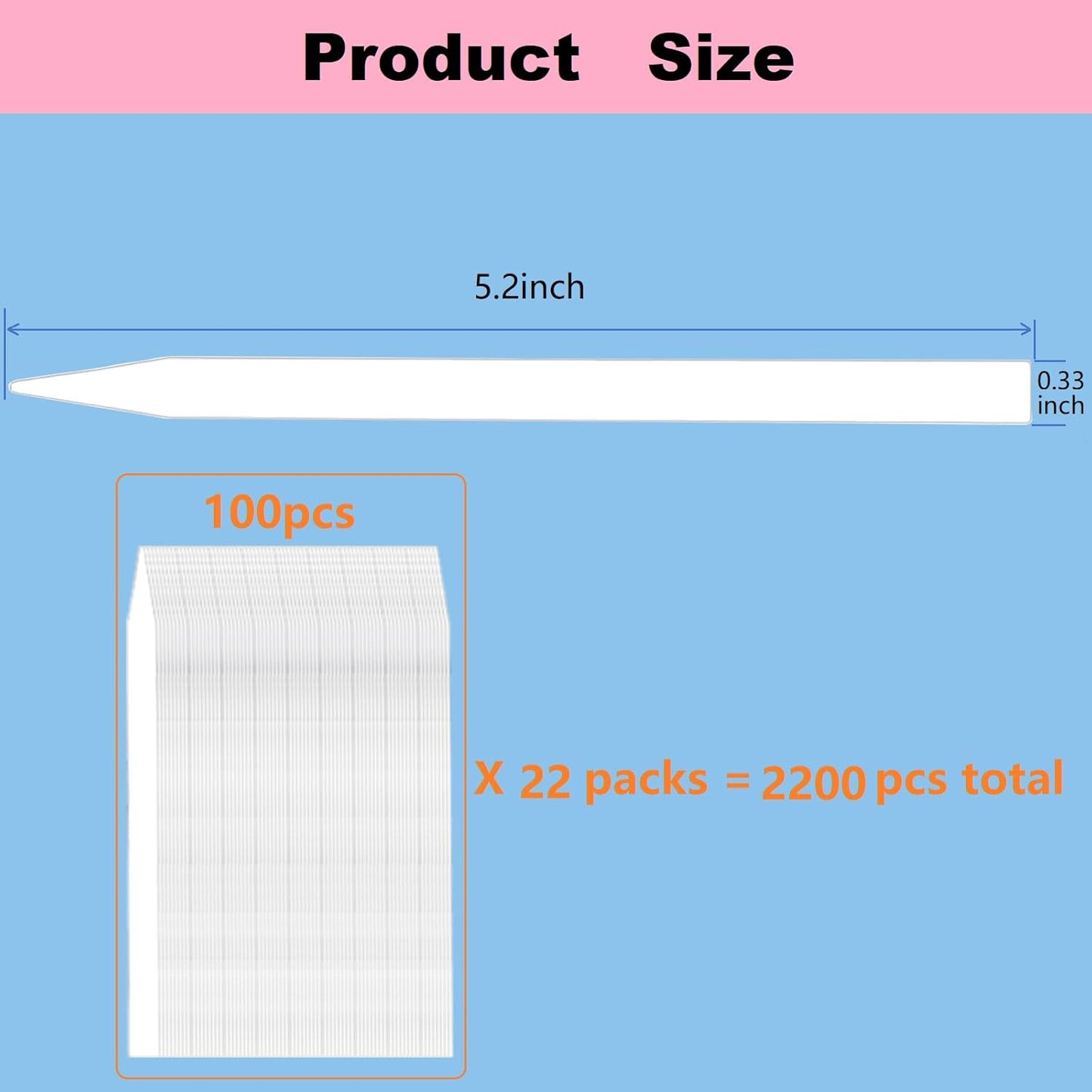 2200 Pieces Perfume Test Strips White Perfume Paper Strips Disposable Fragrance Tester Strips Perfume Blotter Essential Oils Paper Test Strips for Perfume Fragrances Scents Testing