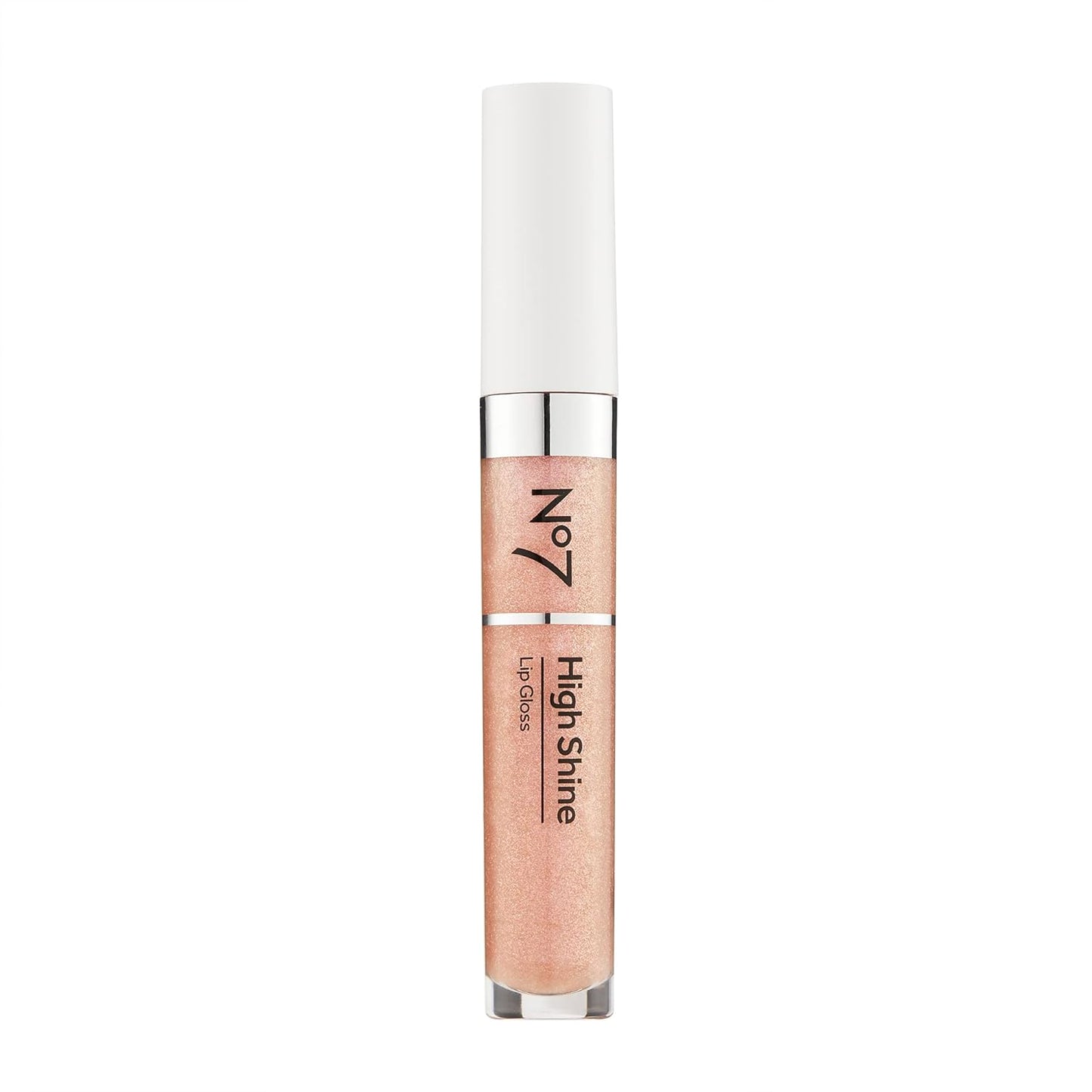 No7 High Shine Lip Gloss - Sparkling Rose - Moisturizing, High-Shine Lip Gloss with Jojoba Oil for Lips - Hydrating, Longwear Lip Makeup - Non-Sticky Formula (8ml)
