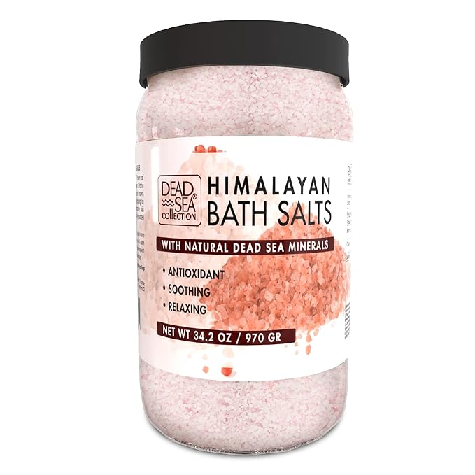 Bundle-Dead Sea Collection Bath Salts Enriched- Argan +Coconut + Himalayan - Natural Salt for Bath -3X Large 34.2 OZ. - Nourishing Essential Body Care for Soothing and Relaxing Your Skin
