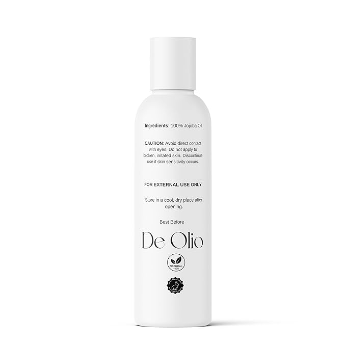 | Golden Jojoba Oil | 100% Pure & Natural | Face, Hair and Body | Cold Pressed | Soap Making & Massage | Carrier Oils | 4fl. oz. (118 mL)