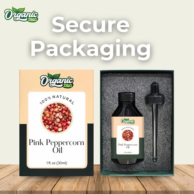 Pink Peppercorn (Schinus Molle) Oil | Pure & Natural Essential Oil for Aroma, Skincare & Massage- 30ml/1.01fl oz