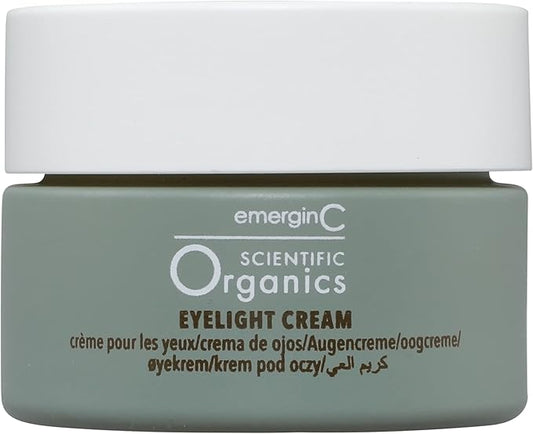 Scientific Organics Eyelight Cream - Stem Cell Eye Cream with Antioxidants - Anti-Aging Eye Cream Targets Dark Under-Eye Circles for Visible Glow (0.5 oz, 15 ml)