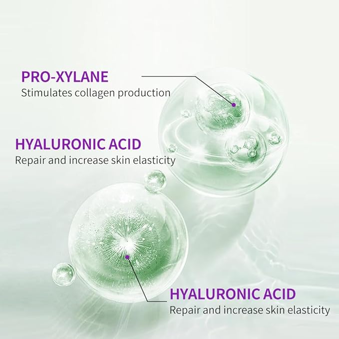 VGO Vitamin C Vitamin E Facial Serum 1.01oz + Eye Repair Cream for Dark Circles & Puffiness 0.5oz