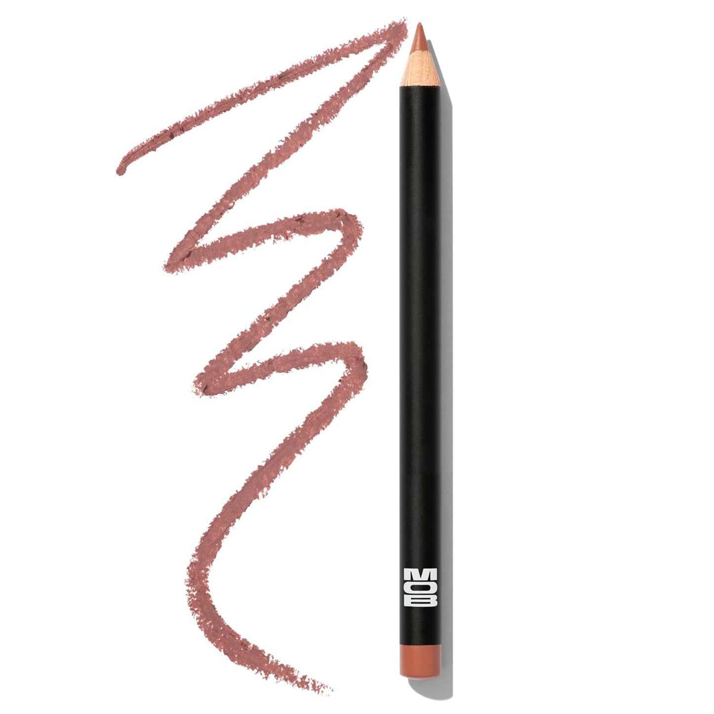 MOB Beauty Smooth Precision Waterproof Lip Liner M1990 Cool Tone Neutral – Long-Wearing, Glide-On Formula with 100% Natural Ingredients, Vegan and Cruelty-Free, Plastic-Free Formula and Packaging