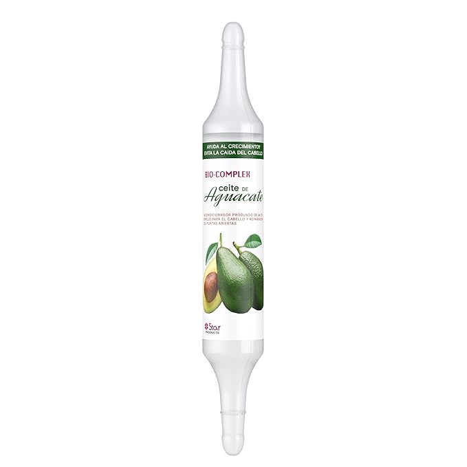 Biocomplex Avocado Oil Ampoules 1 Pack – 0.61 oz Each, Deep Nourishing Hair Treatment for Hydration, Repair, and Strengthening